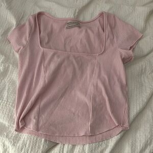 Urban Outfitters pink square neck top